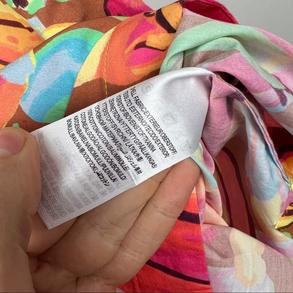 FARM Rio Fruit Salad Cotton Puff Sleeve Dress - Picture 7 of 7